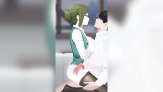 Idolmaster Hazuki Nanakusa: Throatpie & Double Creampie X-Ray Adventure