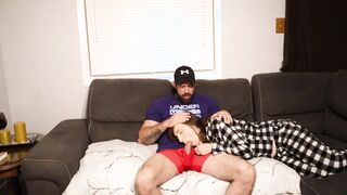 Taboo Stepmom and Stepson: Risky Mouthful of Cum