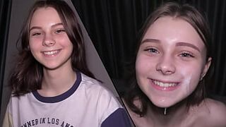 Adorable Girlfriend's Real Sex and Cum Ingestion