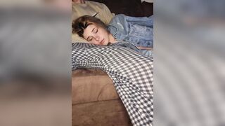 Unexpected Oral Creampie: Stepdaughter's Surprise as Stepdad Floods Her Mouth with Cum