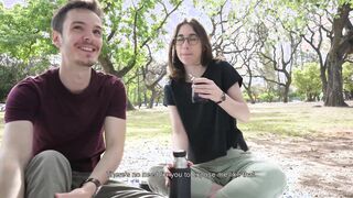 From Park to Public Blowjob Cute Teen Ends Day by Swallowing Cum